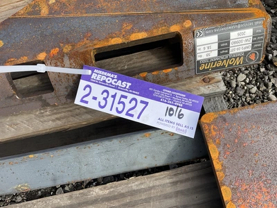 Used WOLVERINE QMP1-16-10T QUICK ATTACH MOUNTING PLATE Misc Construction Attachements Michigan US | Miedema Asset Management Group #1487941