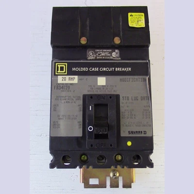 Square D 3 Pole 20 Amp Type FA I-Line Breaker