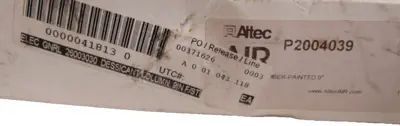 NEW ALTEC AIR P2004039 DESSICANT COLUMN 9"