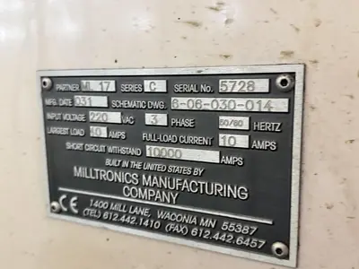 USED 2002 MILLTRONICS ML17
