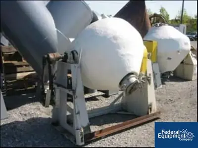 USED Patterson-Kelley 10 Cu Ft Patterson-Kelly Double Cone Vacuum Dryer, 304 S/S