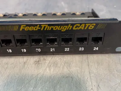 Black Box 24 Ports Feed-through Cat6 Patch Panels