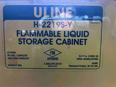 Used ULINE H-2219S-Y Hazardous Storage Units California US | MachineryMax #1337442