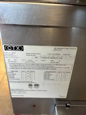 Middleby Marshall DZ33T CTX Electric Infrared Conveyor Oven - Double Stack, STD Single Belt, Menu Select Controller — 208V, 3PHMiddleby Marshall DZ33T CTX Electric Infrared Conveyor Oven - Double Stack, STD Single Belt, Menu Select Controller — 20...