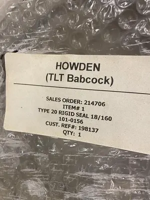 New | in-Stock HOWDEN 101-0156 Pump & Valve Parts | Surplus Asset Holdings #1218835