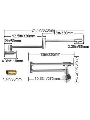 Pot filler faucet