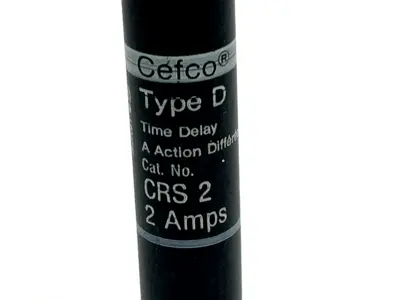CRS2 | Cefco  Type D Time Delay Fuse 2A 600V - New Other