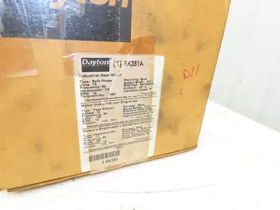 Dayton 6K351A AC Gearmotor Helical/Spur 1/4Hp 12RPM Parallel Offset 115VAC 1Ph