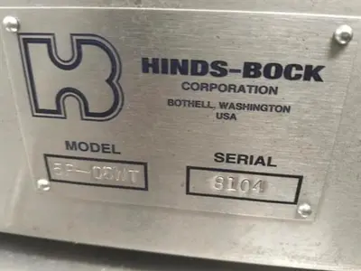 Used HINDS BOCK _UNKNOWN_ Depositors MX | UNION STANDARD EQUIPMENT CO. #1483929