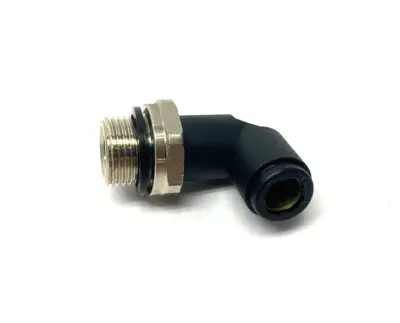USED PARKER PNEUMATIC SWIVEL ELBOW PUSH-IN FITTING 3/8" BSPP 8MM OD