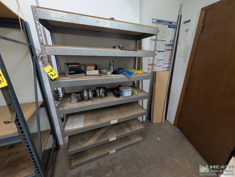 Used _UNKNOWN_ ADJUSTABLE SHELVING UNIT 4 FT X 18 IN X 6 FT Racks/Shelving Illinois US | Heath Industrial Auction Services #1546844