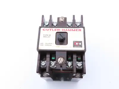 Cutler Hammer D23MB Type M Relay 10A 120V Coil w/ Ser A2 Attachment Lot of 6