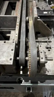 AMERICAN SERVO DRIVEN HYDRAULIC FLYING CUTOFF SHEAR WITH AMS CONTROLS: STOCK #18161
