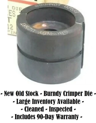 Burndy Hubbell U34RT 12 Ton U Crimper Die, Copper, 500 kcmil, Y35 Y39 Y46 Y809 [New]
