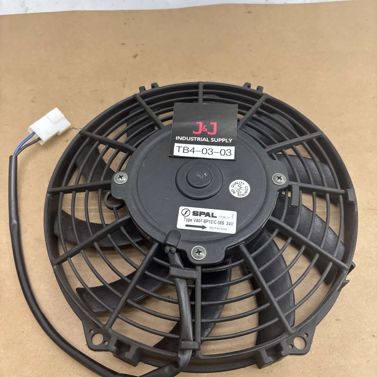 New | in-Stock Spal VA07-BP12/C-58S HVAC Parts and Equipment Indiana US | J&J Industrial Supply #1310770