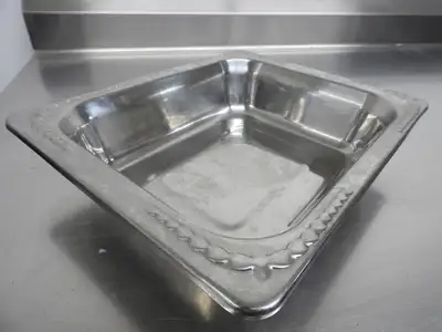 Used Golden Corral Used Vollrath 8230720 Miramar 3.4Qt Rectangular Decorative 1/2 Size Food Pan Steam Pans Illinois US | Falcon Restaurant Supply #1376480