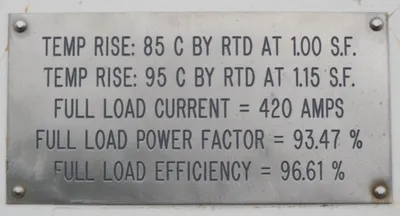 USED TECO WESTINGHOUSE 3500 HP