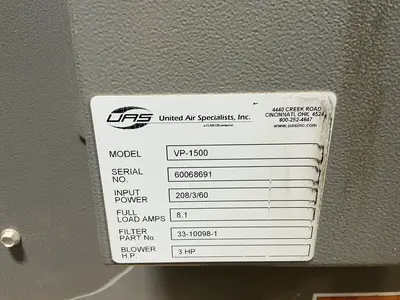 Used UAS VP100 Dust Collectors Ohio US | HGR 24 #1413274