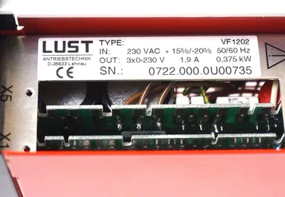 NEW LUST ELECTRONICS VF1202 SMART DRIVE 230VAC, 50/60HZ