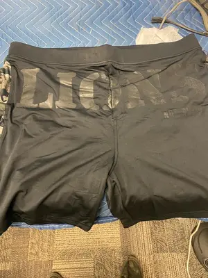 Men's Official LIONS NOT SHEEP Black Hybrid workout Short Size L