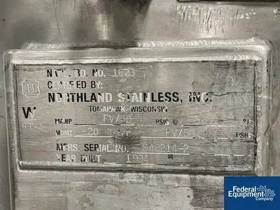 USED Northland 30 Gal Northland Tank, S/S