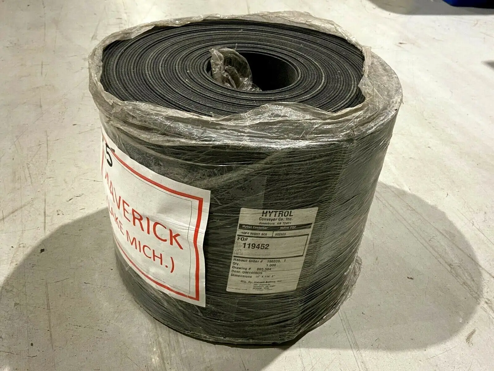 New | in-Stock HYTROL END DRIVE CONVEYOR BELT Belts | Maverick Industrial Sales #1110557