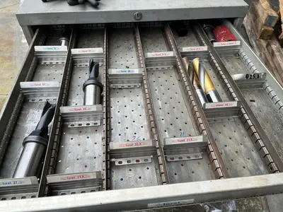 USED MILLING MATERIAL/ FREESMATERIAAL / MAHLGERÄTE APART OR WHOLE CABINET/ NEW NEW NEW