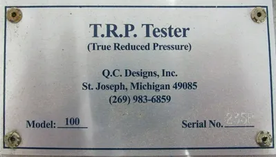 REFURBISHED QC DESIGNS MODEL 100 T.R.P TESTER