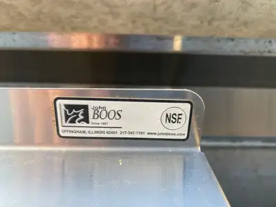 Used John Boos Used 60" John Boos Stainless Steel Table - SS162 Food Prep Tables Illinois US | Falcon Restaurant Supply #1375953