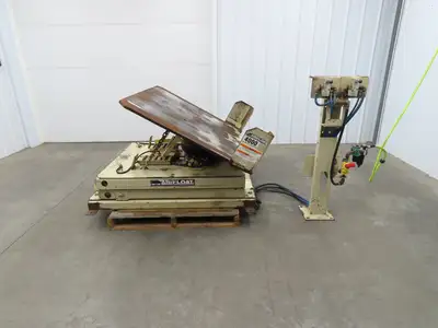 Airfloat Pneumatic Lift Tilt Table Tote Tipper 4000lbs 29° Degree 55x42" Top