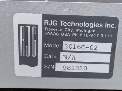 RJG Technologies Inc. 3016C-02 Control Module Used
