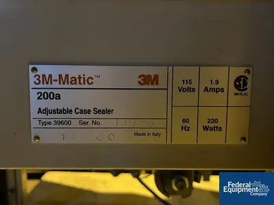 USED 3M 3M Case Sealer / Former, Model 200a