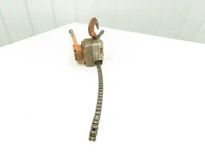 Yale AG2 Pull Lift Chain Hoist Come A Long #50 Roller Chain 5' Length to Hook