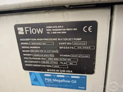Used 2023 FLOW MACH 200 3020C PIVOT+ Waterjet Cutters Arizona US | KD Machinery #1354825