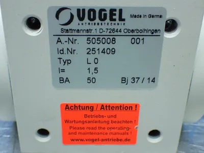 New | in-Stock VOGEL 251409 Motors (misc) Ohio US | HGR 24 #735595