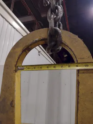 10 TON X 40" WIDE MAZZELLA C-HOOK CRANE COIL LIFTER: STOCK #23568