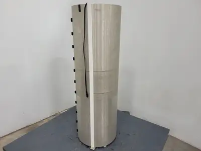 49" x 16" Cylindrical Metal Tank w/ Wiring