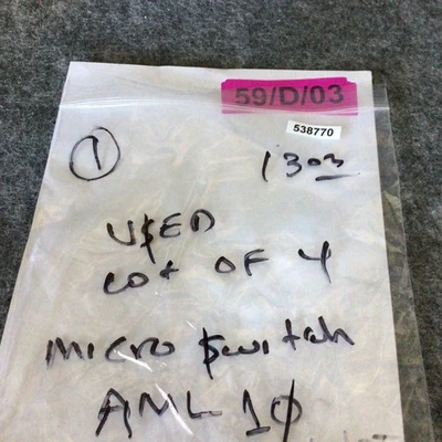 Used Microswitch AML10 Misc Electrical & Power Parts California US | Davliegogo LLC #1729714