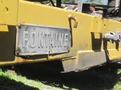 Used FONTAINE 40 TON HD DROP DECK TRAILER Lowboy Trailers Florida US | USA Transequipment #1542548