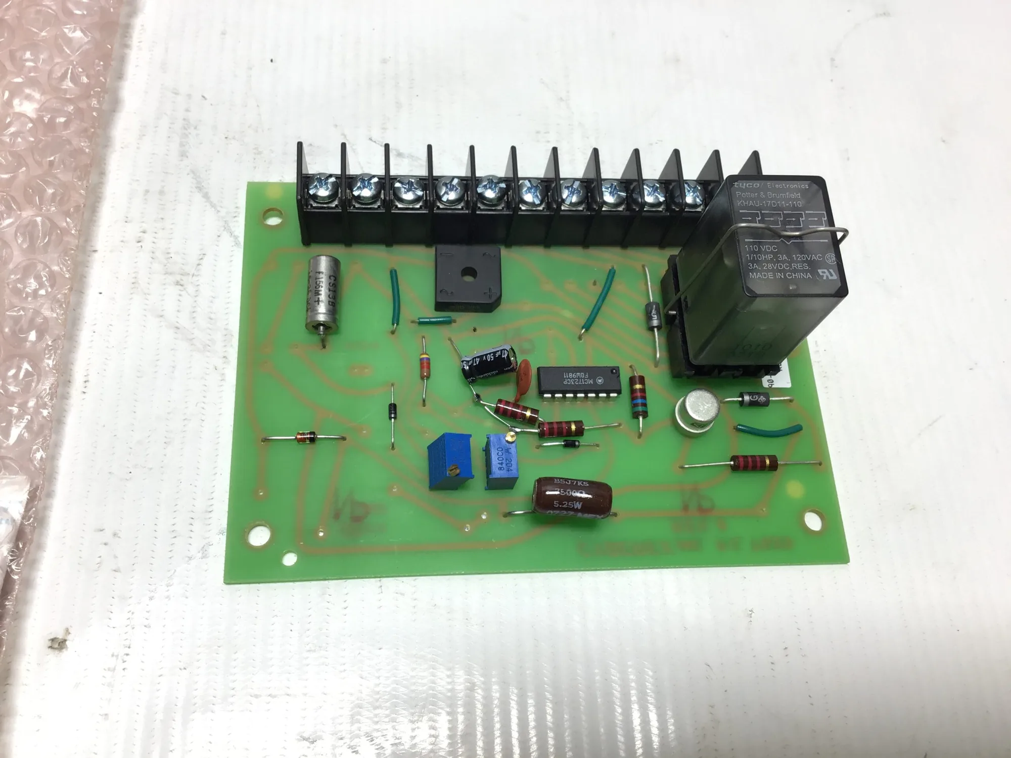 Cyberex Inc X314613 Sensor Current Assembly PC Board Circuit