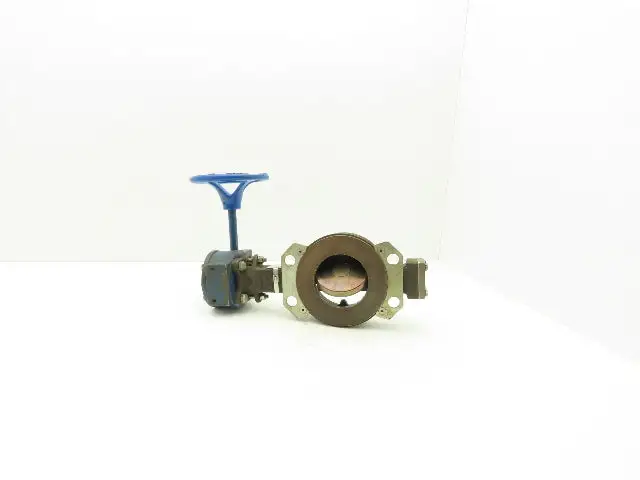 Keystone 360-101 K-Lok 3" Wafer Butterfly Valve Manual Worm Gear Actuator