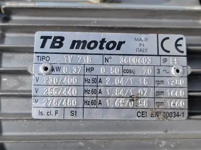 USED TB MOTOR TV 71B