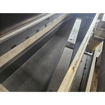 Used FEC 18"W X 21'-5"L Stainless Steel Vibrating Pan Spreader Feeder Conveyor