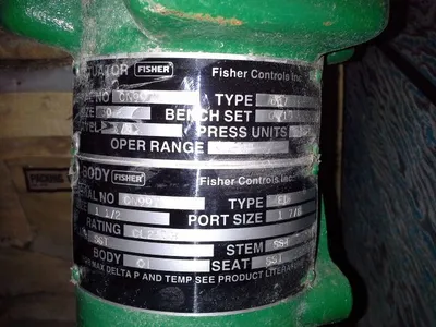 Fisher type ED size 1 1/2" class 250