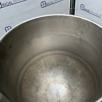 180 L S/S Skerman Hemispherical Jktd Tilting Pan