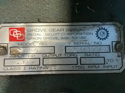 Used GROVE GEAR TXQ25 Motors (misc) Ohio US | HGR 24 #1315090