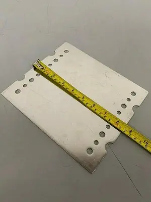 USED LOT OF 18 - STAINLESS STEEL 8.5" X 7.5" PRESS FILTER PLATES