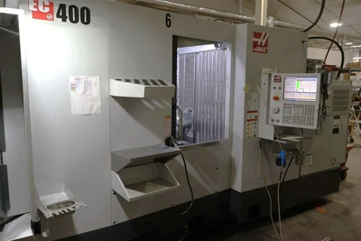 Used 2023 HAAS EC-400PP WITH 6 PALLET CHANGER Horizontal Machining Centers Washington US | Legacy CNC Machinery, LLC #1503559