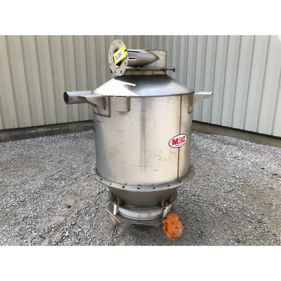 Used 13 Cu. Ft. MAC Brabender Stainless Cyclone Separator with 24" live bottom