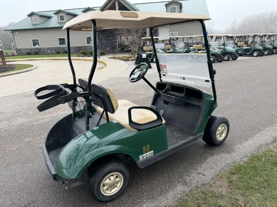 (1) 2014 E-Z-Go golf cart with a Kawasaki gas engine, does not include Club canopy or ball washer, f...